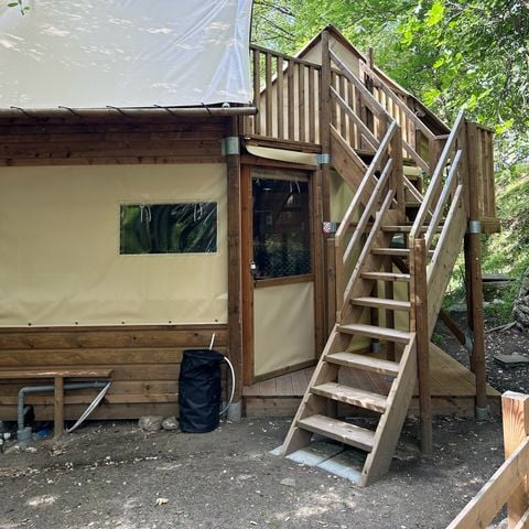 Tente en toile et en bois 4 personnes - Caba’tente