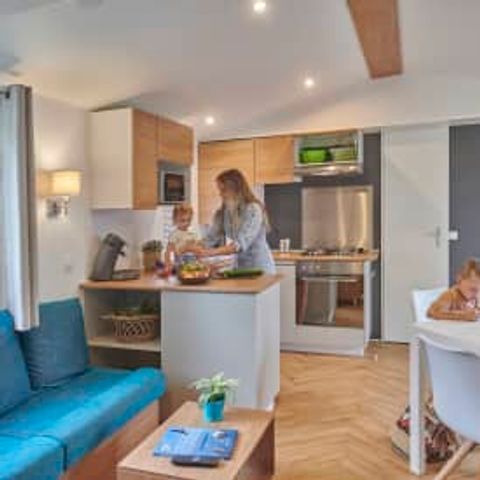 Stacaravan 6 personen - Excellence 3 slaapkamers met terras