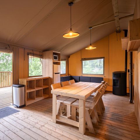 Tente en toile et en bois 7 personnes - Dreamer 49