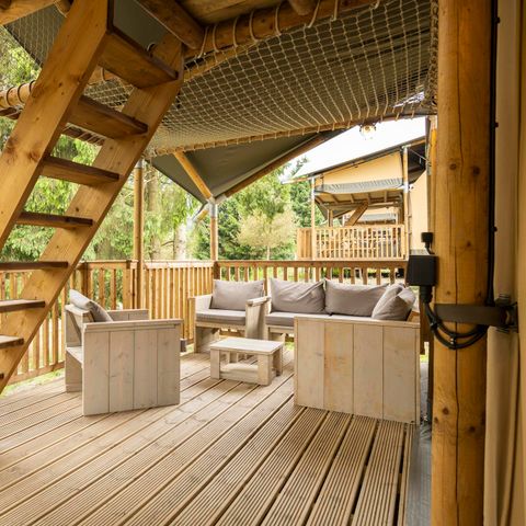 Tente en toile et en bois 8 personnes - Ranger Lodge