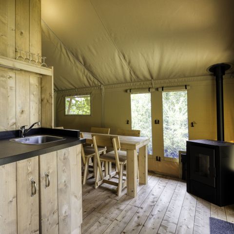 Tente en toile et en bois 5 personnes - Comet 27