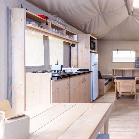 Tente en toile et en bois 5 personnes - Stardust 40