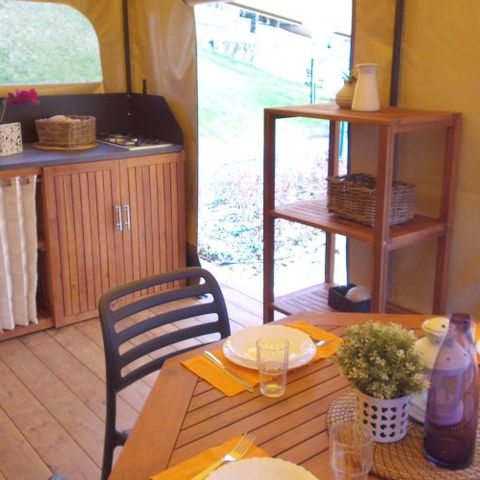 Zelt 6 Personen - Hypitipy 2 Zimmer 23m² - ohne Sanitäranlagen -.