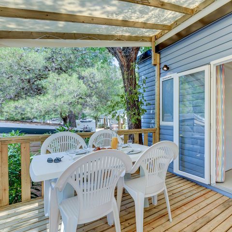 MOBILHOME 6 personas - Confort | 3 Dormitorios | 6 Pers. | Terraza elevada | Aire acondicionado