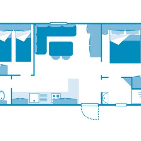 MOBILHOME 4 personas - Cottage 4p 2ch ** (en francés)