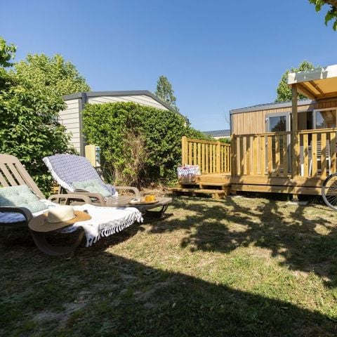 Stacaravan 4 personen - Cottage Mimosa 4p 2 slaapkamers ***