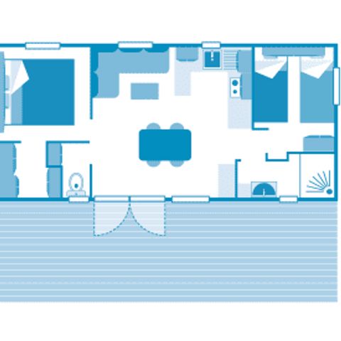 MOBILHOME 4 personnes - Cottage 4p 2ch PREMIUM