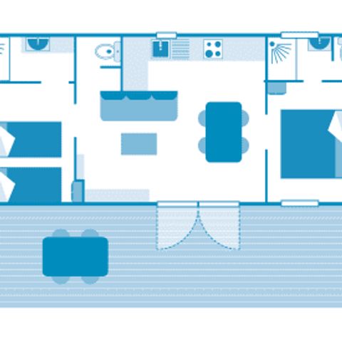 MOBILHOME 4 personas - Cottage 4p 2bed 2bath PREMIUM SPA