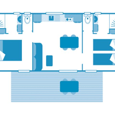 CASA MOBILE 4 persone - Cottage 4p 2bed 2bath PREMIUM