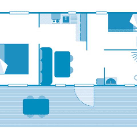 MOBILE HOME 4 people - Cottage 4p 2bed **** PMR