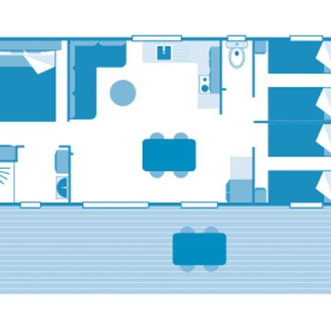 CASA MOBILE 6 persone - Cottage 6p 3ch PREMIUM