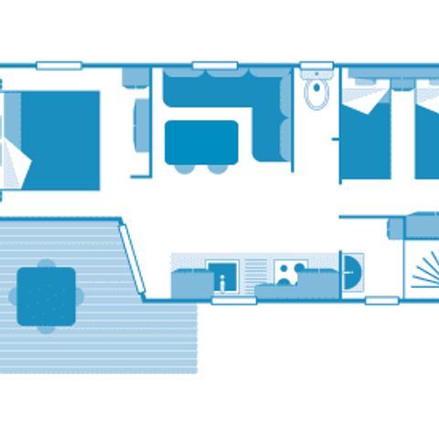 Mobile home 5 persons - Cottage 4/5p 2ch ** (in French)