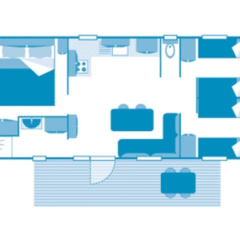 MOBILE HOME 6 people - Cottage 6p 3ch ***