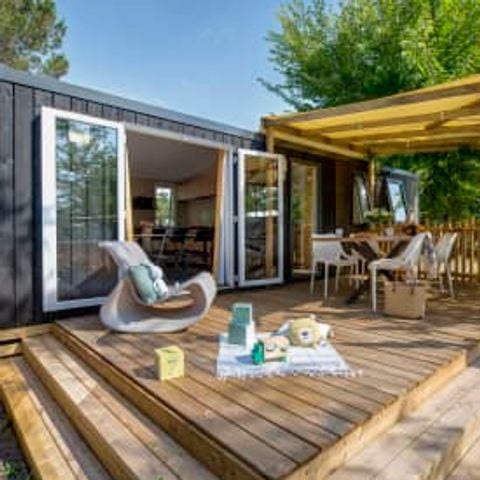 MOBILHOME 6 personnes - Cottage Cocoon 6p 3ch 2Sdb Clim Premium