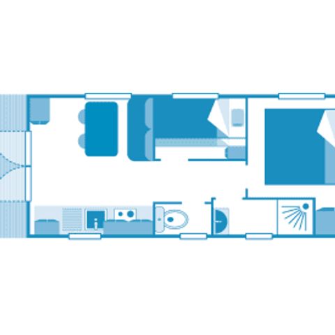 UNIEKE ACCOMMODATIE 4 personen - Roulotte 4p 2ch