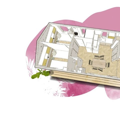 Mobilheim 6 Personen - 6 Plätze Premium Colline