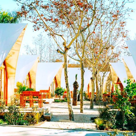 Tente en toile et en bois 4 personnes - Hanna 4 pers