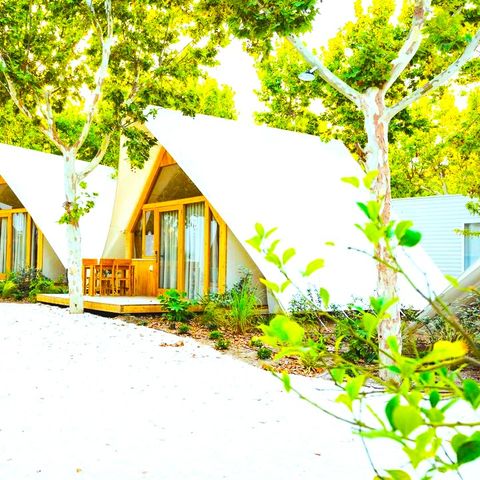 Tente en toile et en bois 4 personnes - Hanna 4 pers