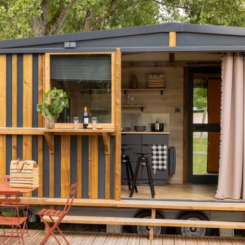 Glamping tent 4 persons - Tiny House - 2 bedrooms + Terrace