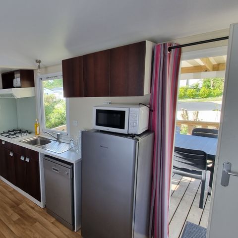 Stacaravan 6 personen - Stacaravan Confort Goëlo - 3 slaapkamers