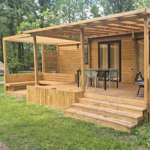 MOBILHOME 6 personnes - Prestige Plus 3 chambres 33m² - Côté Jardin