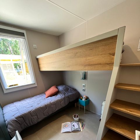 Mobilheim 6 Personen - Prestige Plus 3 Zimmer 33m² - Gartenseite