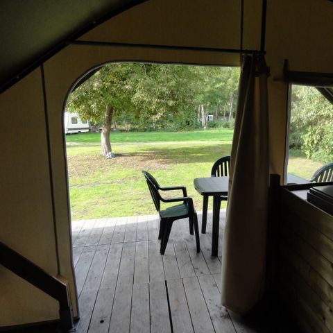 Canvas and wooden tent 4 persons - Unusual Tent Lodge without sanitary facilities 2 bedrooms 25m²