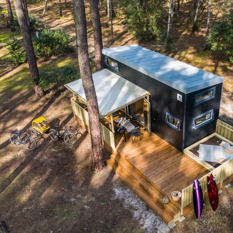 Glamping 4 personas - Tiny house Confort - 2 dormitorios