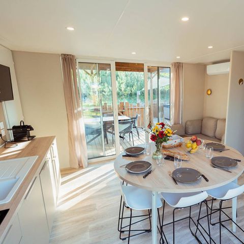 Mobile home 4 persons - Exclusive - 2 bedrooms - 2 shower rooms - Air conditioning.