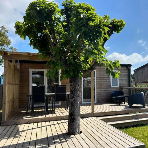 Mobilheim 4 Personen - 3-Zimmerwohnung 4 Personen + Kinderhütte + TV