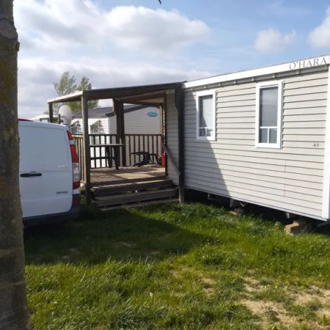 BUNGALOW 2 personnes - Mobil Home Aqua 1ch 2pers Terrasse Semi-Couverte Clim TV