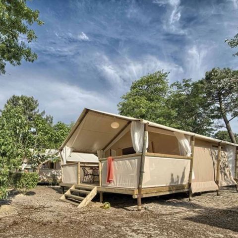 TENDA IN TELA E LEGNO 4 persone - Maasai