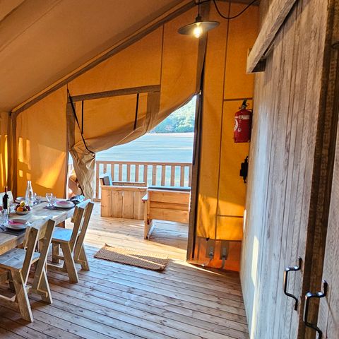 TIENDA DE LONA Y MADERA 4 personas - Tienda Lodge, 4 plazas, PMR