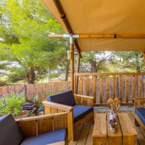 CANVAS AND WOOD TENT 4 people - Lodge tent, sleeps 4, PRM