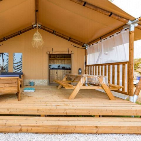 TENDA IN TELA E LEGNO 4 persone - Tenda Lodge, 4 posti letto, PRM