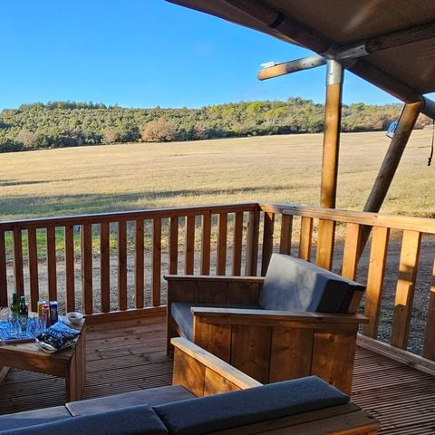 TENTE TOILE ET BOIS 4 personnes - Tente Lodge 4 places PMR