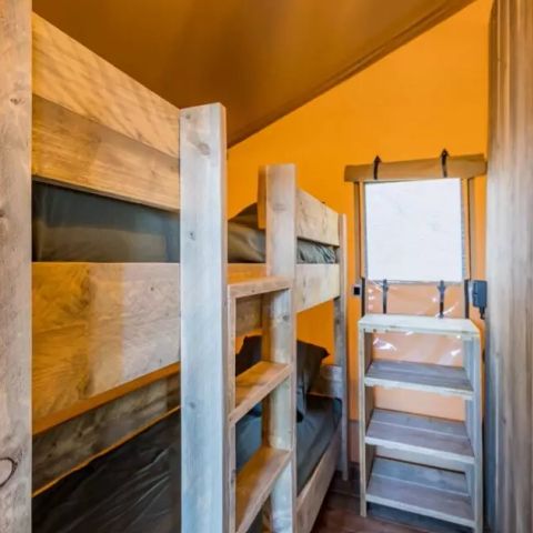 TIENDA DE LONA Y MADERA 5 personas - Tienda Lodge 3 Habitaciones