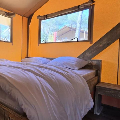 Canvas and wooden tent 5 persons - Lodge Tent 3 Rooms