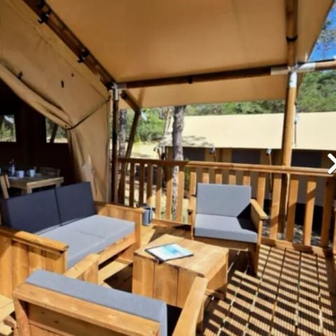 CANVAS AND WOOD TENT 5 people - Lodge Tent 3 Rooms