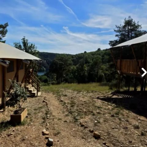 TENDA IN TELA E LEGNO 5 persone - Tenda Lodge 3 camere