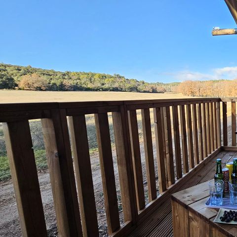 TENTE TOILE ET BOIS 4 personnes - Tente Lodge 3 Pièces 4 Personnes PMR