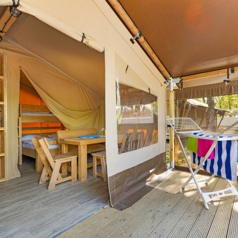 TENTE TOILE ET BOIS 5 personnes - Cikat - Safari tent Lodge (5P)