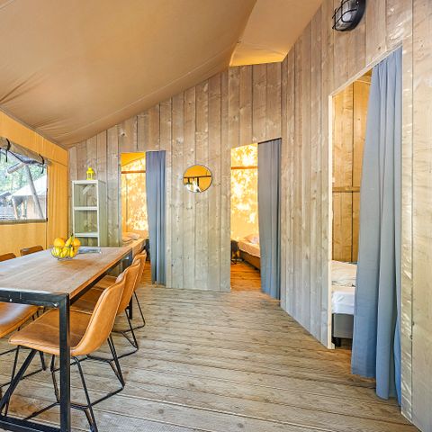 Tente en toile et en bois 5 personnes - Cikat - Safari tent Lodge (6P)
