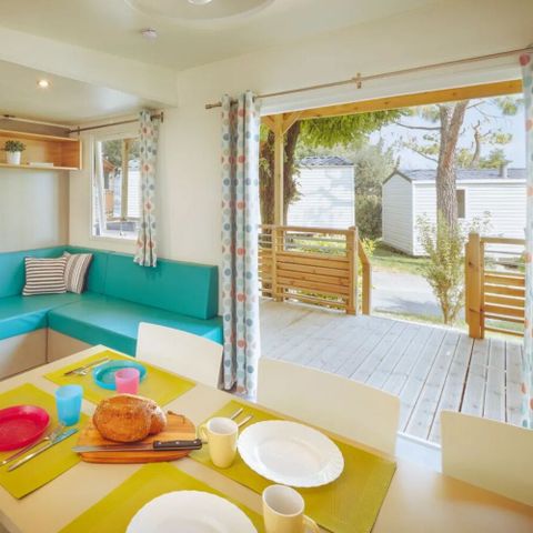 Mobilheim 6 Personen - Premium mit 3 Schlafzimmern und Lounge