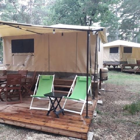 Tent 5 personen - Lodgetent 5 pers 2 slaapkamers
