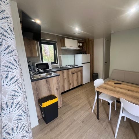 Mobilheim 4 Personen - Komfort + 2 Zimmer integrierte Terrasse