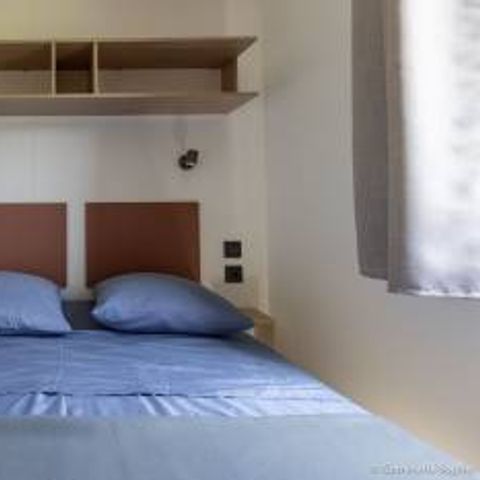 Mobilheim 5 Personen - KAMELEON + KLIMA große überdachte Terrasse