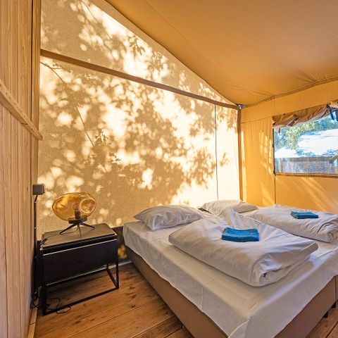 CANVAS AND WOOD TENT 6 people - Safari tent Lodge + airco (6P) 