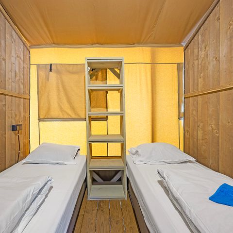 CANVAS AND WOOD TENT 6 people - Safari tent Lodge + airco (6P) 