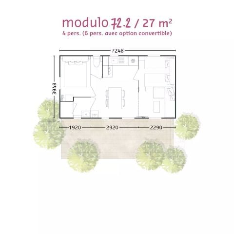 MOBILE HOME 6 people - Modulo 3 Rooms 4/6 People Air-conditioned + TV